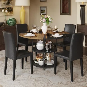 47 Inch Round Dining Table Set