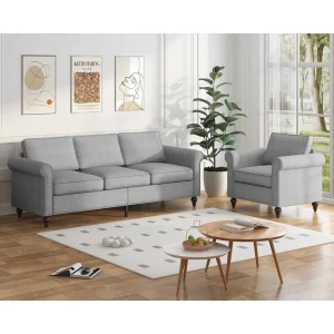 2 Piece Living Room Sofa Set,