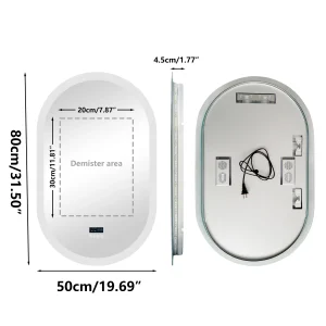 LUVODI 20x32” Led Lighted Bluetooth Bathroom Mirror